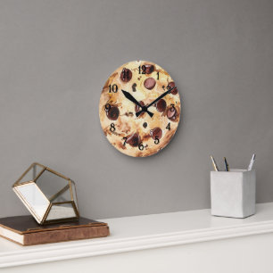 Horloge Ronde Cookie aux pépites de chocolat
