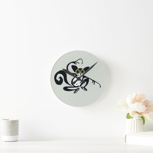 Horloge Ronde Cool AYE-AYE - Faune - Primate - Madagascar (Maison)