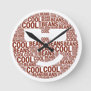 Horloge Ronde Cool Beans Clock