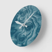 Horloge Ronde Cool Peint Grain Grain Knot Texture (Angle)