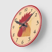 Horloge ronde coq (Angle)
