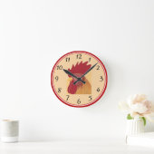 Horloge ronde coq (Maison)