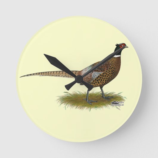 Horloge Ronde Coq de faisan (Recto)