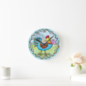 Horloge Ronde Coq de ferme (Maison)