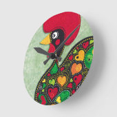 Horloge Ronde Coq du Portugal (Angle)