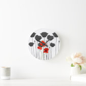 Horloge Ronde coquelicot (Maison)