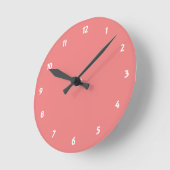Horloge Ronde Corail clair (Angle)