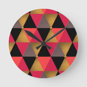 Horloge Ronde Corail couleur Trent, rose, ambra,