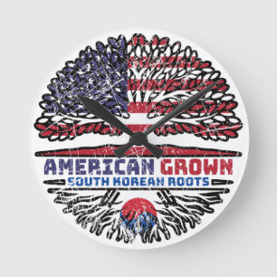Horloge Ronde Corée du Sud Sud États-Unis Amérique États-Unis