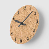 Horloge Ronde Cork oak (Angle)