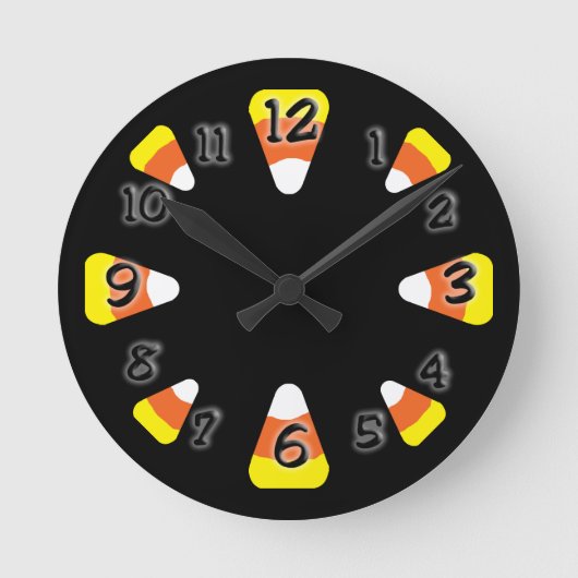 Horloge Ronde Corne à bonbons (Recto)