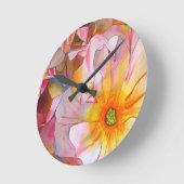 Horloge Ronde Cornelia rose rose rose pastel (Angle)