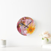 Horloge Ronde Cornelia rose rose rose pastel (Maison)