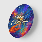 Horloge Ronde 🪐 Cosmic Connection Decorative Clock (Angle)