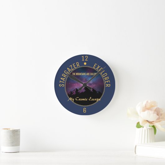 Horloge Ronde Cosmic Mountain Calling (Maison)