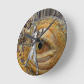 Horloge Ronde Couche de dragon (Angle)