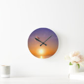 Horloge Ronde Coucher de soleil (Maison)