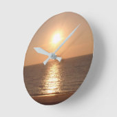 Horloge Ronde Coucher de soleil (Angle)