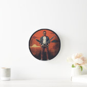 HORLOGE RONDE COUCHER DE SOLEIL COOL (Maison)