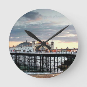 Horloge Ronde Coucher de soleil de Brighton Pier