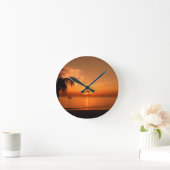 Horloge Ronde Coucher de soleil d'été (Maison)
