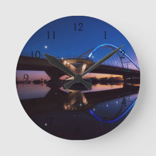 Horloge Ronde Coucher de soleil inférieur