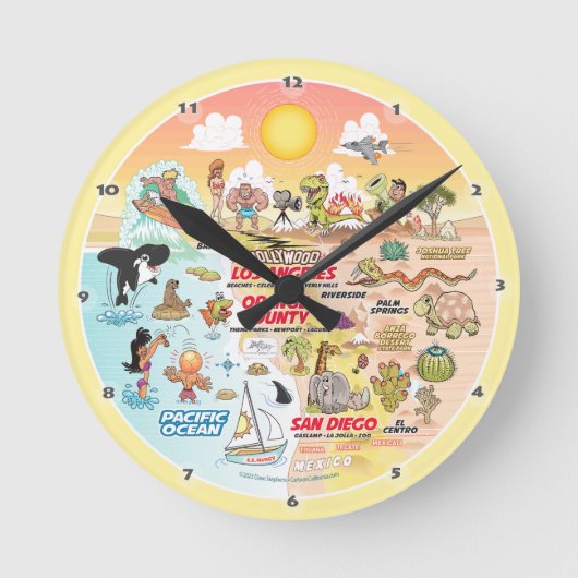 Horloge Ronde Coucher de soleil SoCal (Recto)