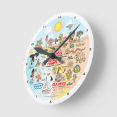 Horloge Ronde Coucher de soleil SoCal (Angle)