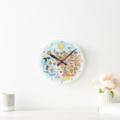 Horloge Ronde Coucher de soleil SoCal (Maison)