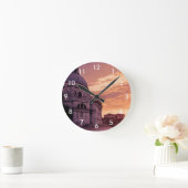 Horloge Ronde Coucher de soleil sur la basilique de Venise (Maison)