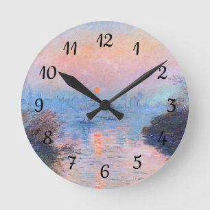 Horloge Ronde Coucher de soleil sur la Seine Claude Monet