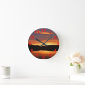 Horloge Ronde Coucher du soleil (Maison)