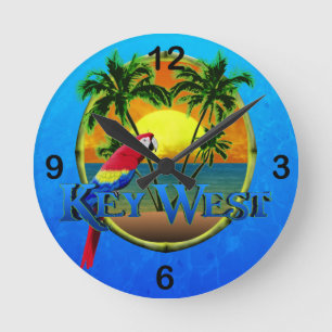 Horloge Ronde Coucher du soleil de Key West
