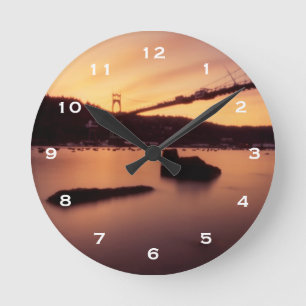 Horloge Ronde Coucher du soleil de pont de St Johns