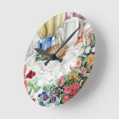 Horloge Ronde Couleur dans la cuisine (Angle)