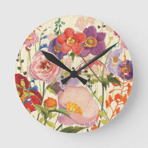 Horloge Ronde Couleur Printemps