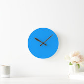Horloge Ronde Couleur solide clair moyen bleu clair (Maison)
