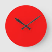 Horloge Ronde Couleur solide rouge | Classique | Élégant | tenda (Recto)