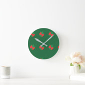 Horloge Ronde Couleurs de Noël (Maison)