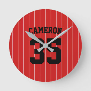 Horloge Ronde Couleurs entièrement modifiables Nom des rayures 