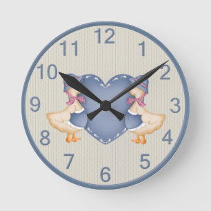 Horloge Ronde Country goose Wall Clock