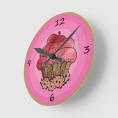 Horloge Ronde Coupe cake clock (Angle)