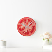 Horloge Ronde Coupe de tomate (Maison)