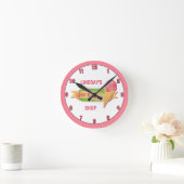 Horloge Ronde Coupe Pink Ice Cream (Maison)