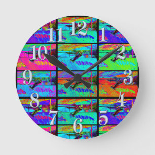 Horloge Ronde Couper la rampe - Stunt Scooter Rider