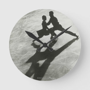 Horloge Ronde Couples de patinage de glace