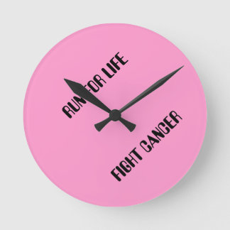 HORLOGE RONDE COURRIER POUR LE MUR DU CANCER DE LUTTE CONTRE LA 