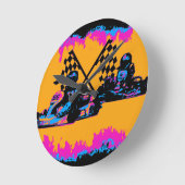 Horloge Ronde Course à la fin - Go Kart Racers (Angle)