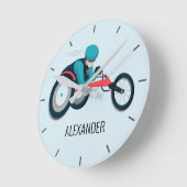 Horloge Ronde Course en fauteuil roulant (Angle)