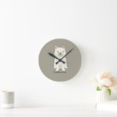 Horloge Ronde Coussin de jet (Maison)